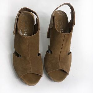 Pedro Garcias block heel crossover sandals 38.5